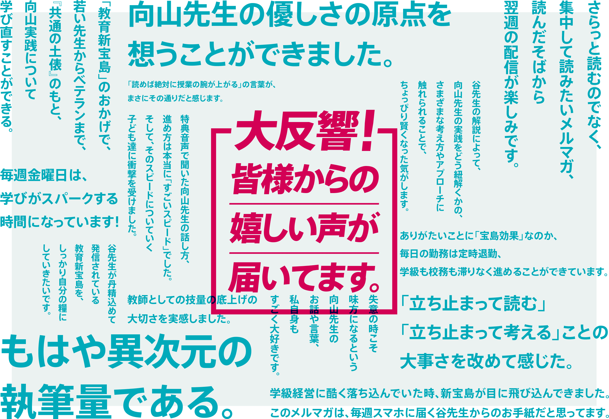 大反響！皆様からの嬉しい声が届いてます。